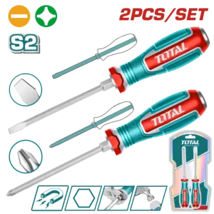 TOTAL 2件敲擊起子組套 十字一字 (TGTST0206)