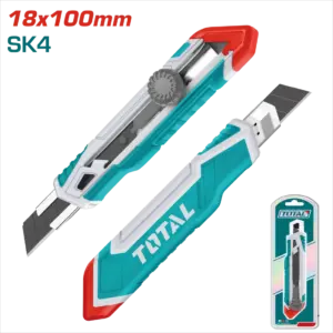 TOTAL 包膠美工刀 18mm (THT511826)