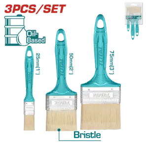 TOTAL 3件 高級長柄油漆刷 多款 (THT8450301)