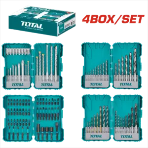 TOTAL 四大件鑽頭起子頭套組  (TOS23077)