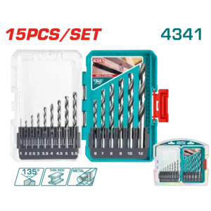 TACSDL51506-1000x1000w.png TOTAL 鋰電麻花鑽組套15PCS (TACSDL51506)