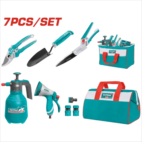 TOTAL 七件園林工具套裝組 (TOS23048)