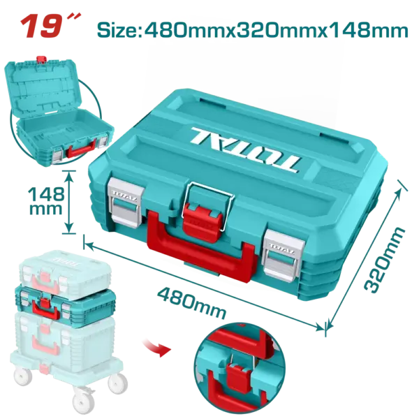 TOTAL 19吋堆疊工具箱(TPBXS102)