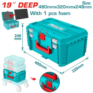 TOTAL 19吋可堆疊工具箱 (TPBXS103)