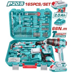 UTHKTHP11652-1100x1100h.png TOTAL 165件手工具+ 20V鋰電無刷震動電鑽套裝組 (UTHKTHP11652)